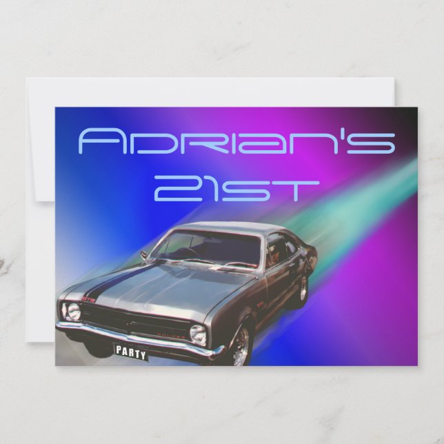 Autoeinladung Einladung (Vorderseite)