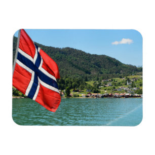 Autofähre in rechteckigem Magneten Norwegens Magnet