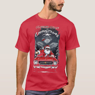 Autofahren Zuhause zu Weihnachten T-Shirt