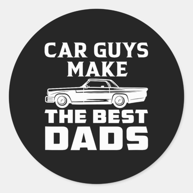 Autofahrer machen die besten Vater Vater Papa Vate Runder Aufkleber (Vorderseite)