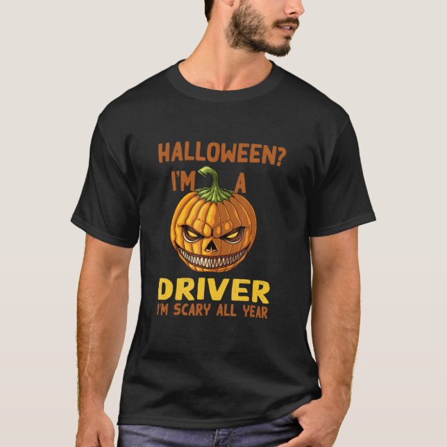 Autofahrerin Ich bin das ganze Jahr über Beängstig T-Shirt (Vorderseite)