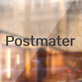 Autofenster-Decke des Lieferwagens für Postmater Fensteraufkleber