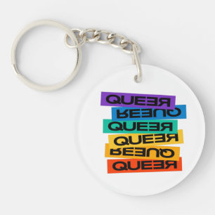 Autofolie. LGBT+-Stolz. Queer. Schlüsselanhänger