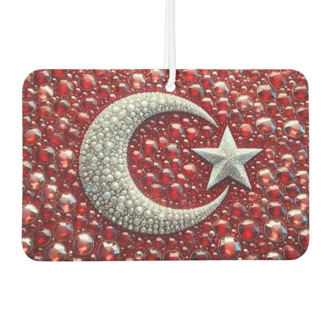 Autofreunde mit türkischer Farbgestaltung Autolufterfrischer (Vorderseite)