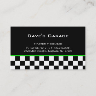 Autogarage Visitenkarte Racing Green