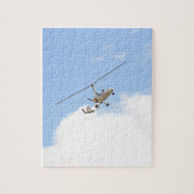Autogiro im Flug (Vertikal)