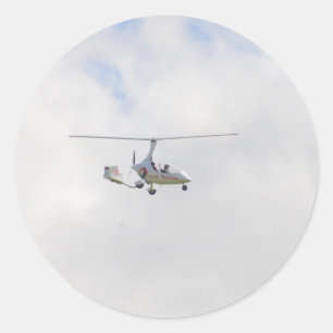 Autogiro Runder Aufkleber