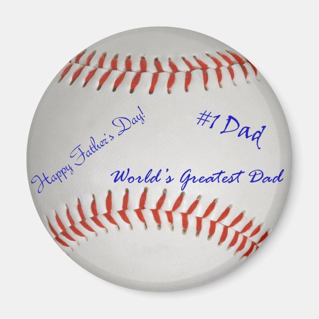 Autografischer Baseball Magnet (Vorne)