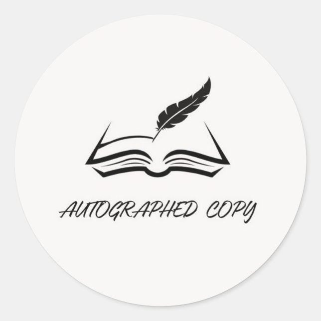 Autografischer Kopieraufkleber Runder Aufkleber (Vorderseite)