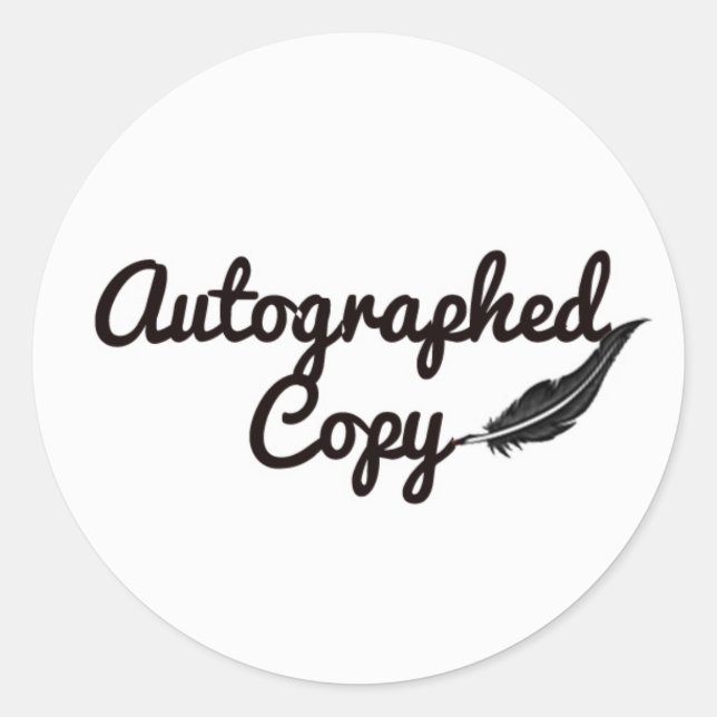 Autografischer Kopieraufkleber Runder Aufkleber (Vorderseite)