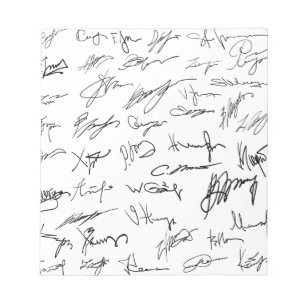 Autogramm Notizblock