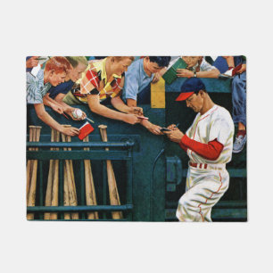 Autogrammsitzung Fußmatte