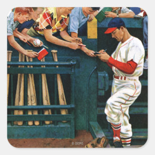 Autogrammsitzung Quadratischer Aufkleber