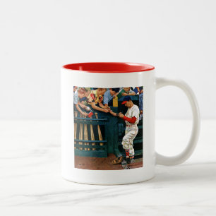 Autogrammstunde Zweifarbige Tasse