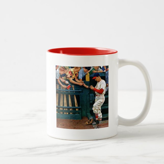 Autogrammstunde Zweifarbige Tasse (Rechts)