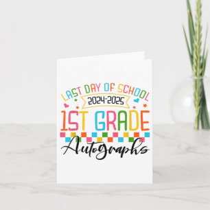 Autograph 1st Grade Graduation Party 2025 Letzter Karte