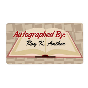 Autographié Par Des Étiquettes Personnalisés
