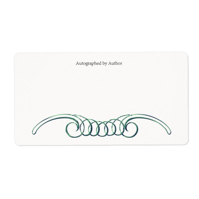 Autographiert durch Autor-Buchzeichen (Vorne)