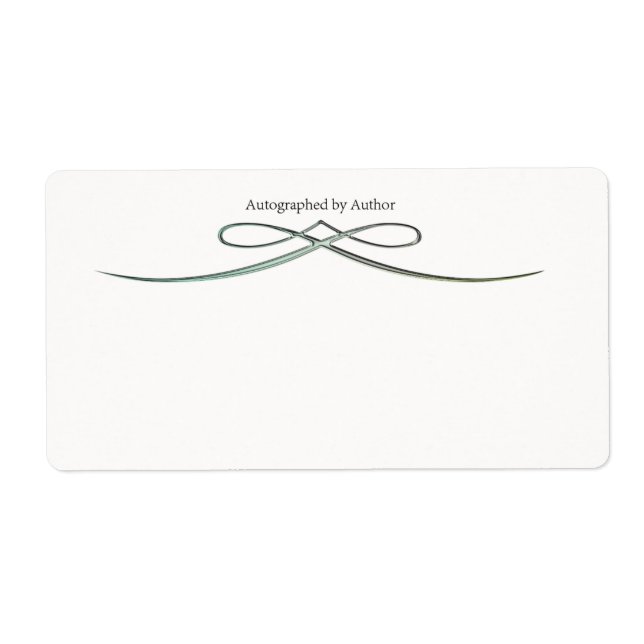 Autographiert durch Autor-Buchzeichen (Vorne)