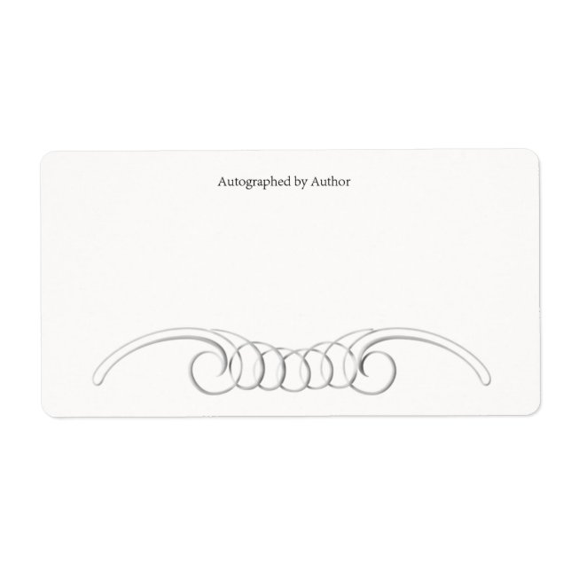 Autographiert durch Autor-Buchzeichen (Vorne)