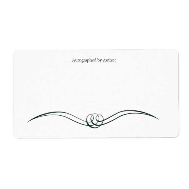 Autographiert durch Autor-Buchzeichen (Vorne)