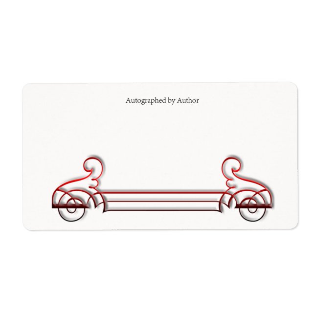 Autographiert durch Autor-Buchzeichen (Vorne)