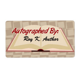 Autographiert mit benutzerdefinierten Etiketten
