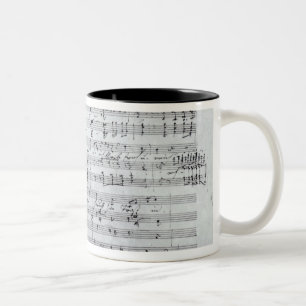 Autographische Kerbe für das gelegene 'DES Sanger Zweifarbige Tasse