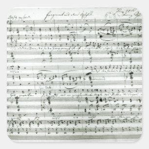 Autographische Kerbe von 'Fragment aus DM Quadratischer Aufkleber