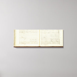 Autographische Kopie 'des magischen Flute Leinwanddruck