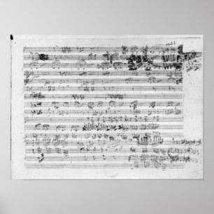 Autographischer Spielberichtsbogen für den Trio-M Poster