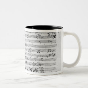 Autographischer Spielberichtsbogen für den Trio-M Zweifarbige Tasse