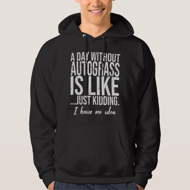 Autogras-Geschenkidee Hoodie (Vorderseite)