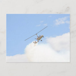 Autogyro im Flug Postkarte