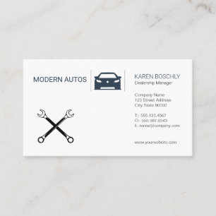 Autohandel   Instandhaltung von Auto   Wrenches Visitenkarte