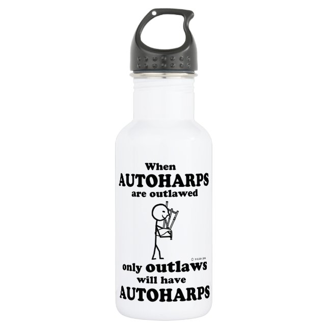 Autoharps verboten edelstahlflasche (Vorderseite)