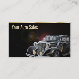 Autohaus Gebrauchtwagen Verkauf Vintage Auto Elega Visitenkarte