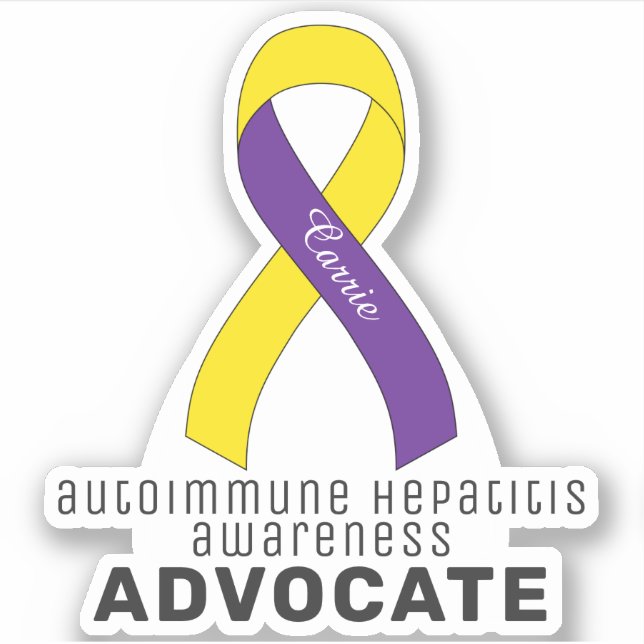 Autoimmune Hépatite Awareness Vinyl Sticker (Devant)