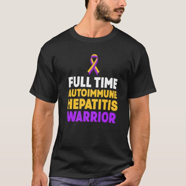 Autoimmune Hepatitis Survivor Warrior 17 T-Shirt (Vorderseite)