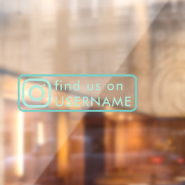 Autokopfaufkleber für soziale Medien Fensteraufkleber