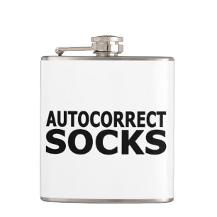 Autokorrektur-Socken Flachmann