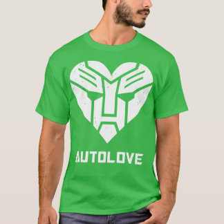 Autolove Cool Robot Inspiriert Herzsymbol T-Shirt
