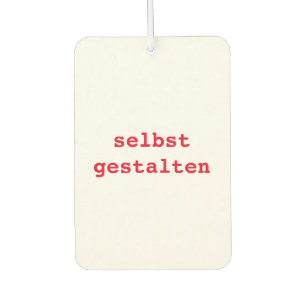 Autolufterfrischer  selbst gestalten