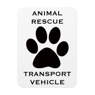 Automarke: Transportfahrzeug zur Rettung von Tiere Magnet
