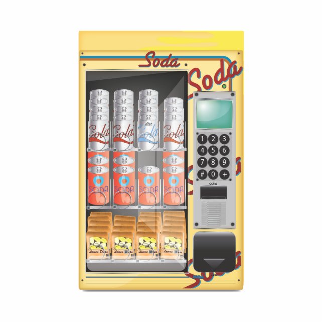 Automat Freistehende Fotoskulptur (Vorne)
