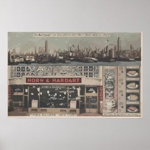 Automat Horn & Hardart Time Square New York, Vinta Poster