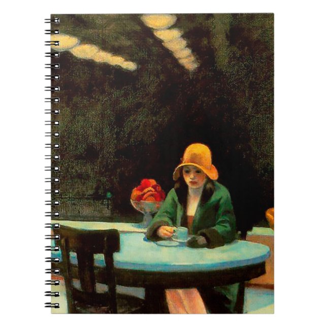 Automat von Edward Hopper Notizblock (Vorderseite)