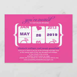 Automaten-Hochzeitseinladung Einladung