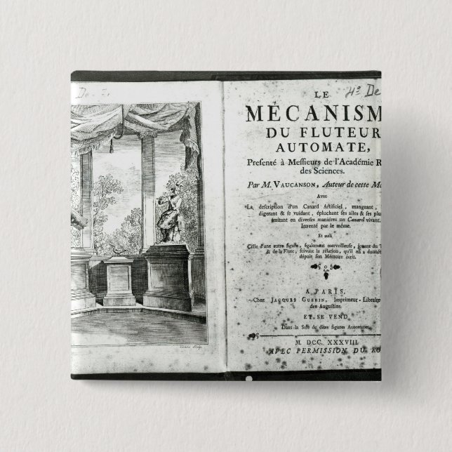 Automaten, Illustration des Frontispiz Button (Vorderseite)