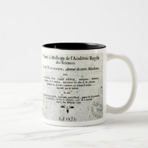 Automaten, Illustration des Frontispiz Zweifarbige Tasse